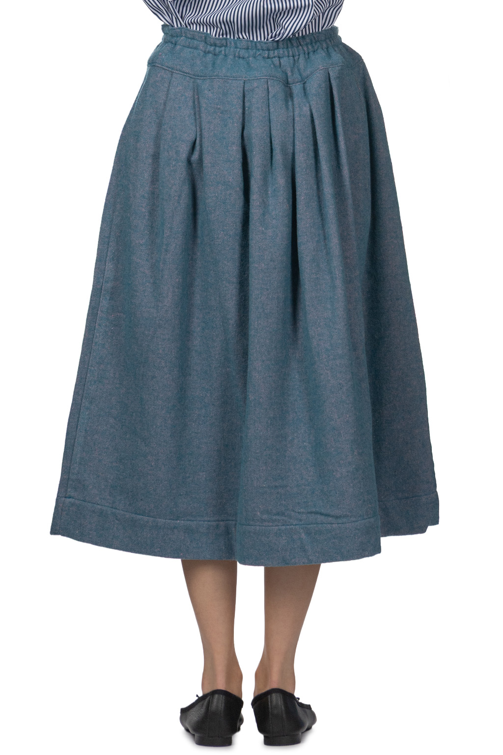 Tigre Brocante - Melange Wool Long Skirt